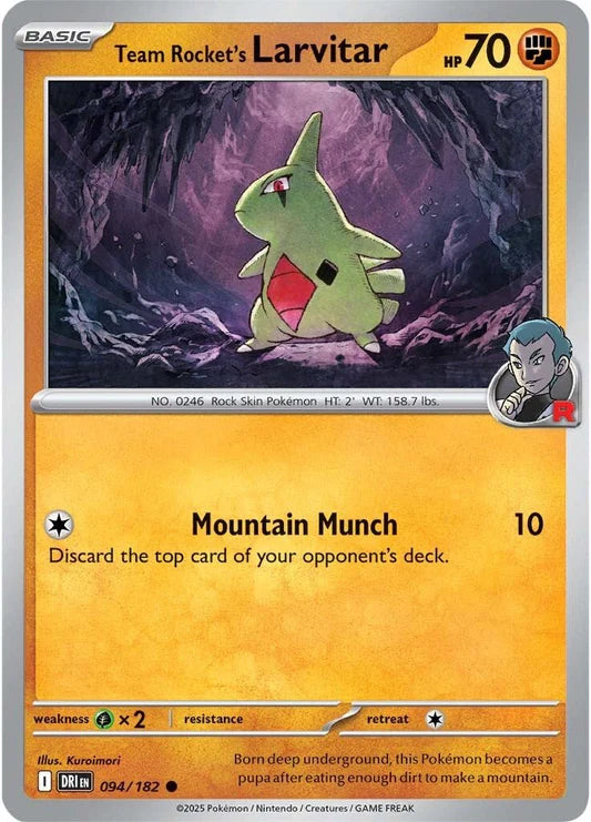 Team Rocket's Larvitar - 94/182 - Normaal