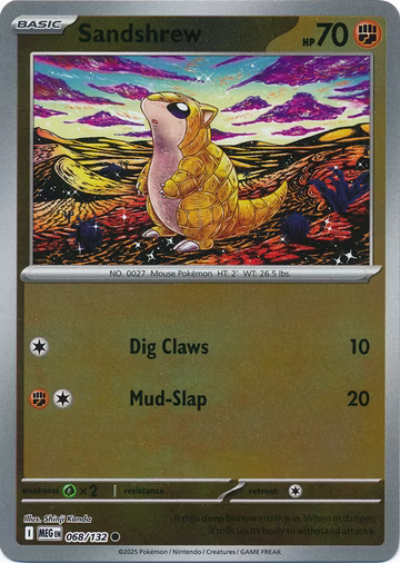 Sandshrew - 68/132 - Reverse