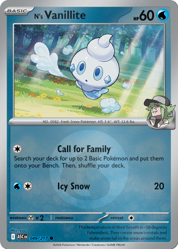 N's Vanillite - 49/217 - Reverse Holo