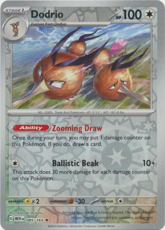 Dodrio - 85/165 - Reverse
