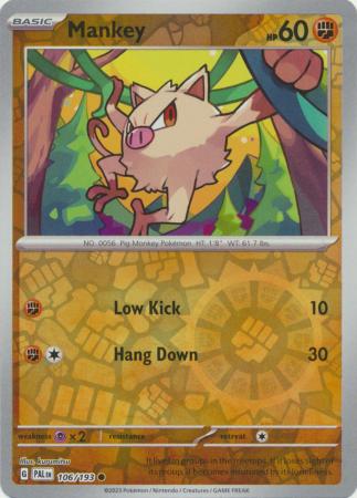 Mankey - 106/193 - Reverse