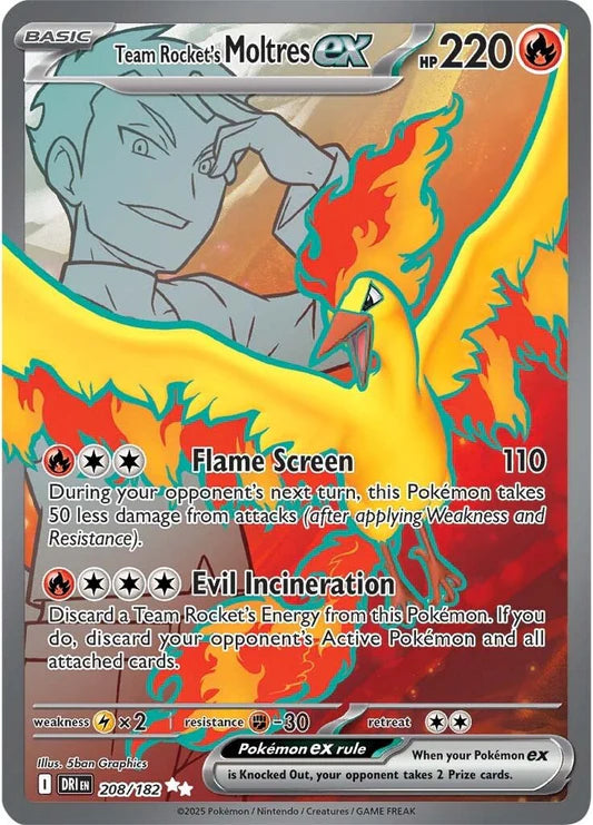 Team Rocket's Moltres ex - 208/182