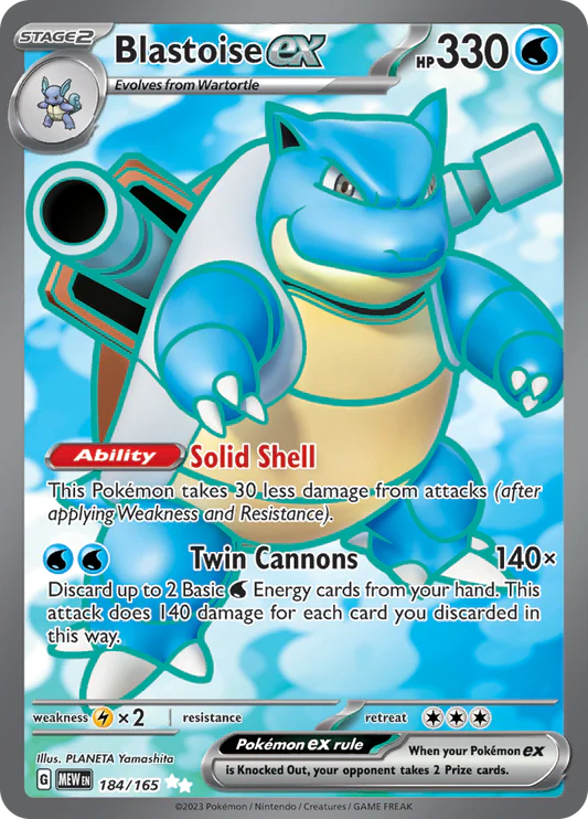 Blastoise ex - 184/165