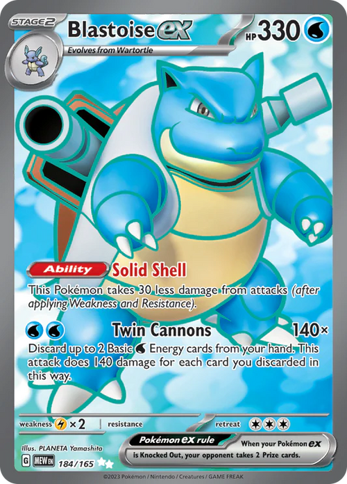 Blastoise ex - 184/165