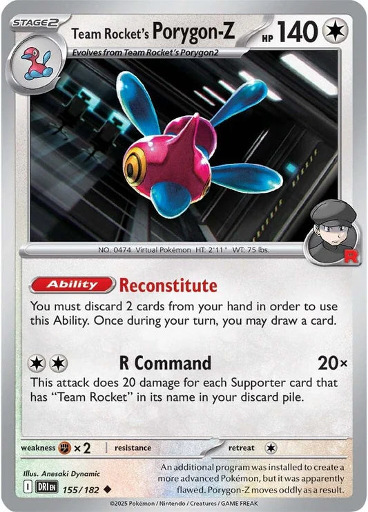 Team Rocket's Porygon-Z - 155/182 - Normaal