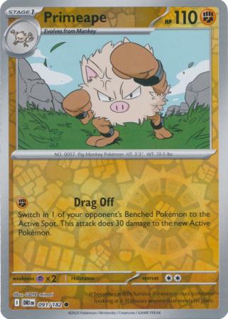 Primeape - 91/182 - Reverse