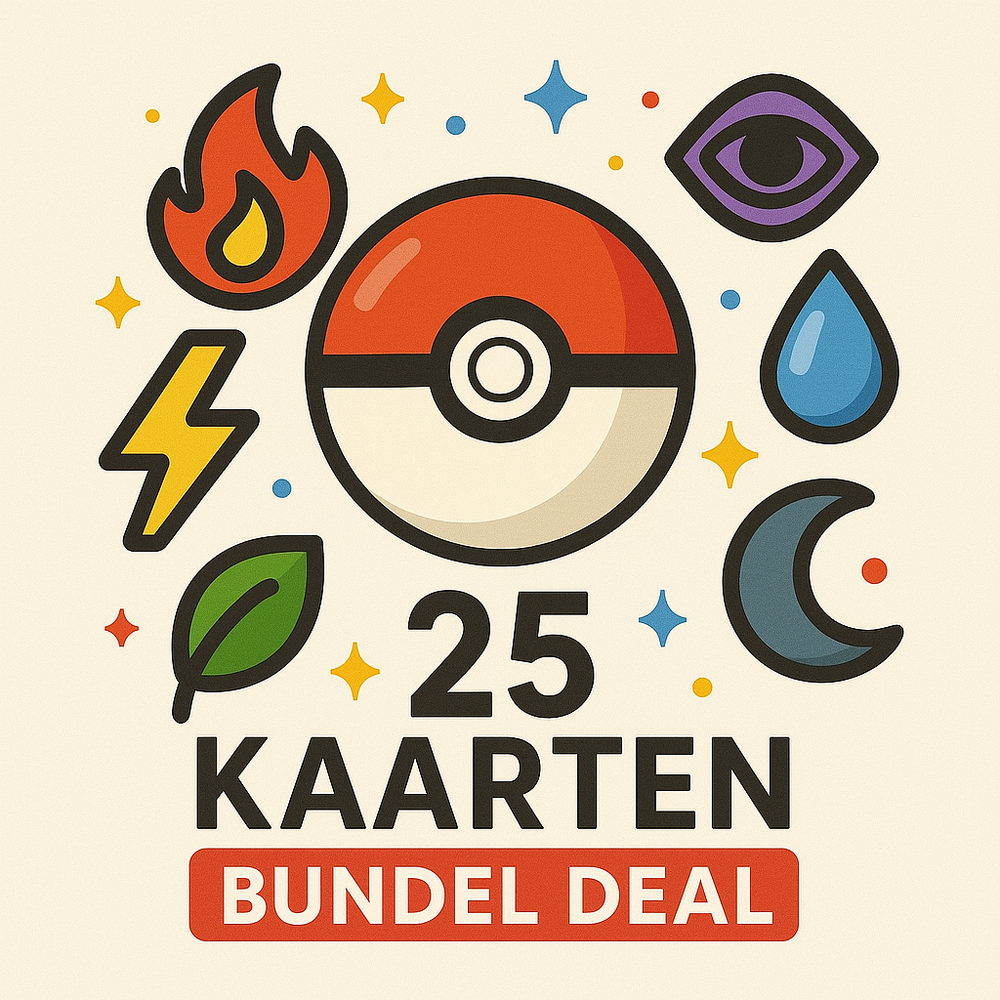 Bundel van 25 Pokémon Kaarten