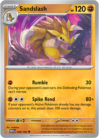Sandslash - 28/165 - Normaal