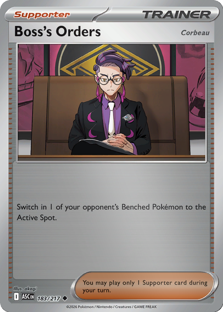 Boss's Orders (Corbeau) - 183/217 - Reverse Holo