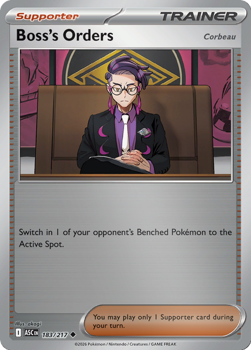 Boss's Orders (Corbeau) - 183/217 - Reverse Holo