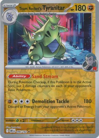 Team Rocket's Tyranitar - 96/182 - Reverse