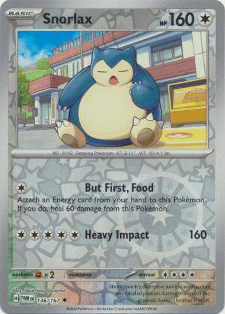 Snorlax - 136/167 - Reverse