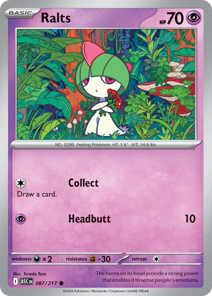 Ralts - 87/217 - Normal