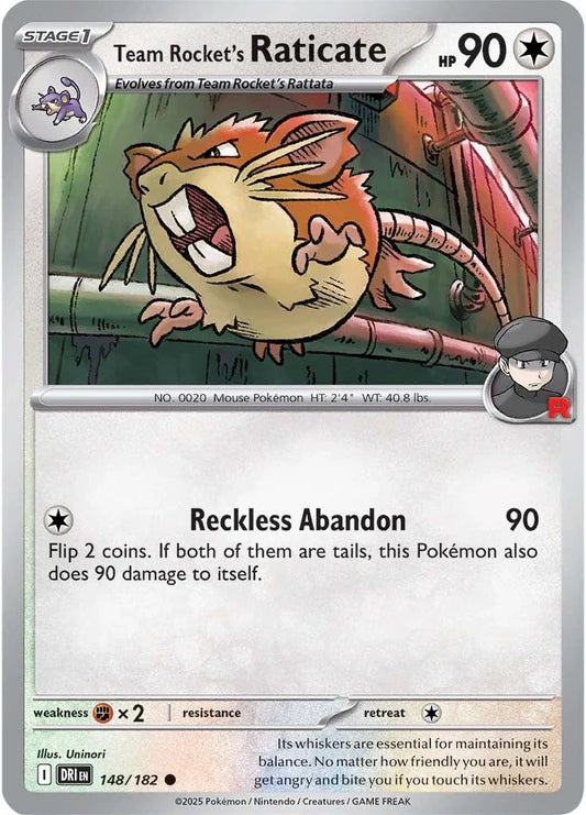 Team Rocket's Raticate - 148/182 - Normaal
