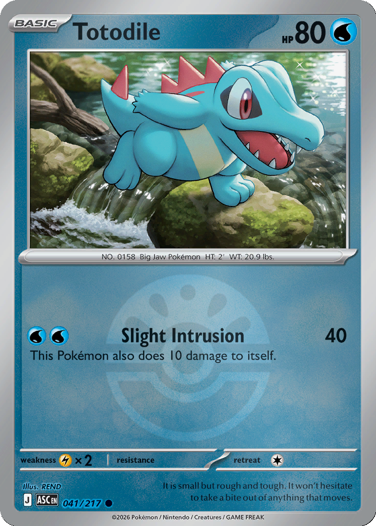 Totodile - 41/217 - Friend Ball Holo