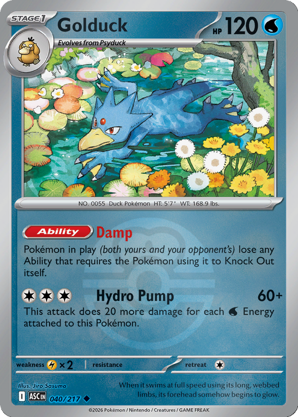 Golduck - 40/217 - Love Ball Holo