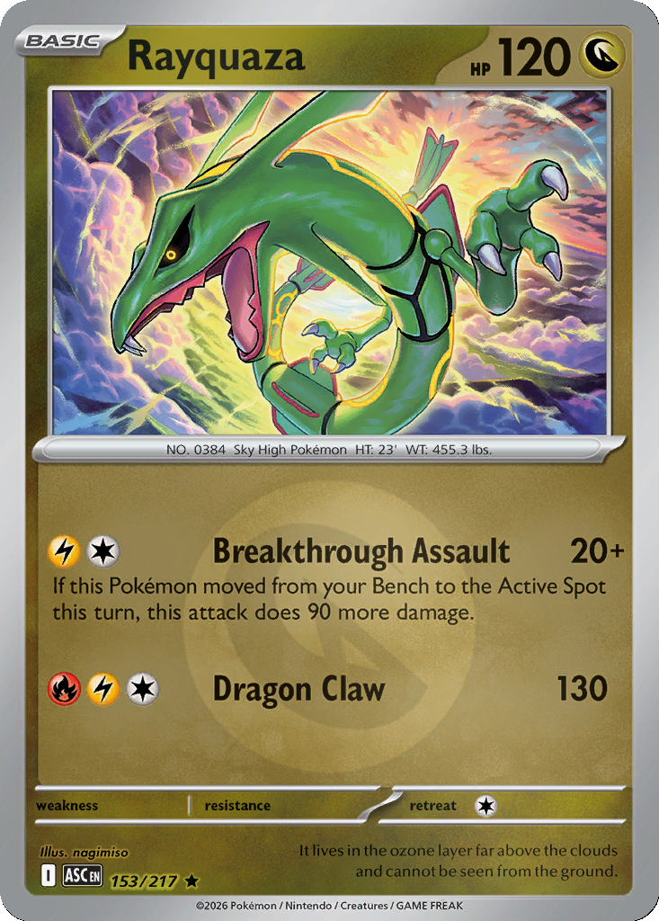 Rayquaza - 153/217 - Reverse Holo