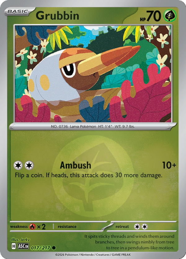 Grubbin - 17/217 - Reverse Holo