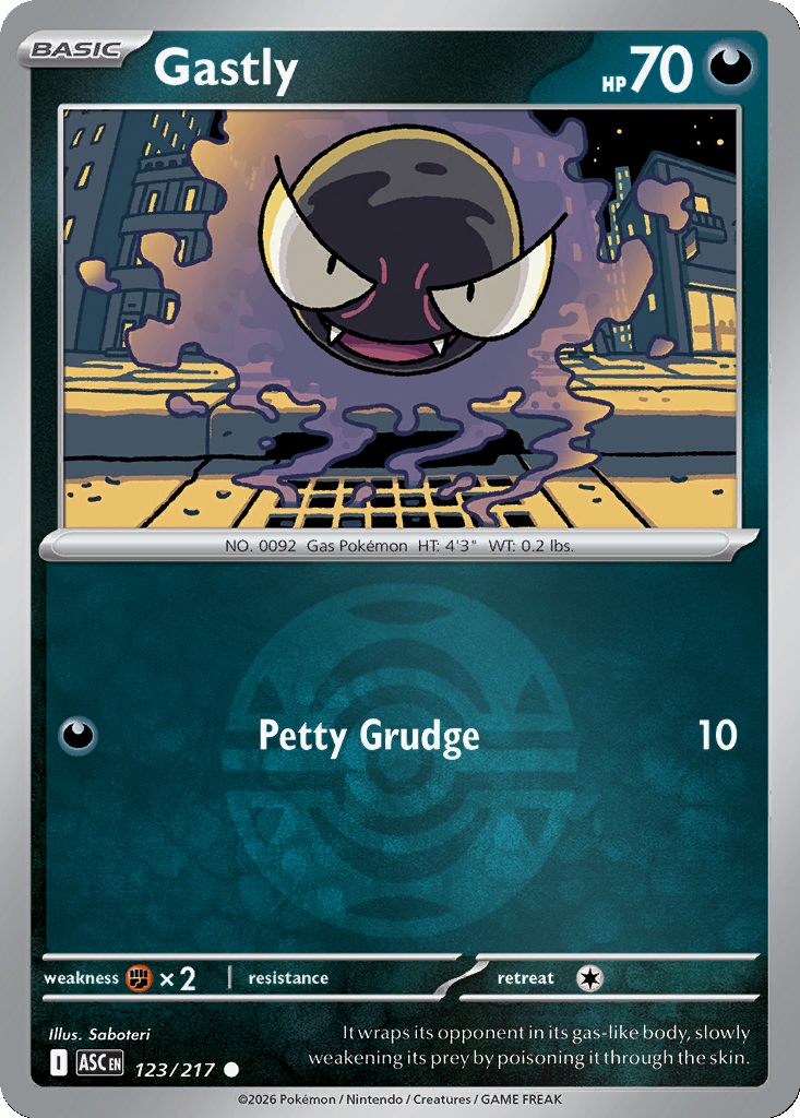 Gastly - 123/217 - Dusk Ball Holo