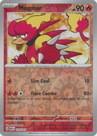 Magmar - 126/165 - Reverse