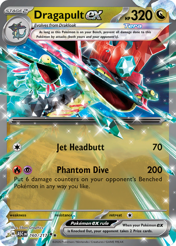 Dragapult ex - 160/217 - Holo