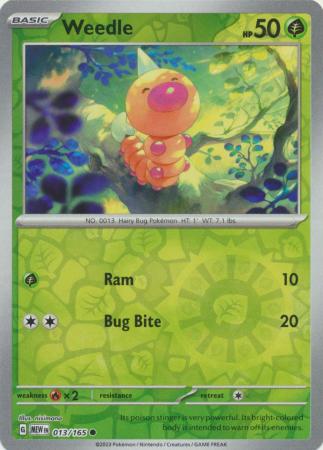Weedle - 13/165 - Reverse