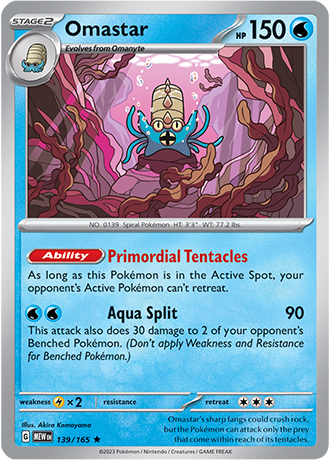 Omastar - 139/165 - Holo