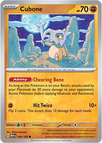 Cubone - 104/165 - Normaal