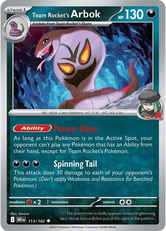 Team Rocket's Arbok - 113/182 - Normaal
