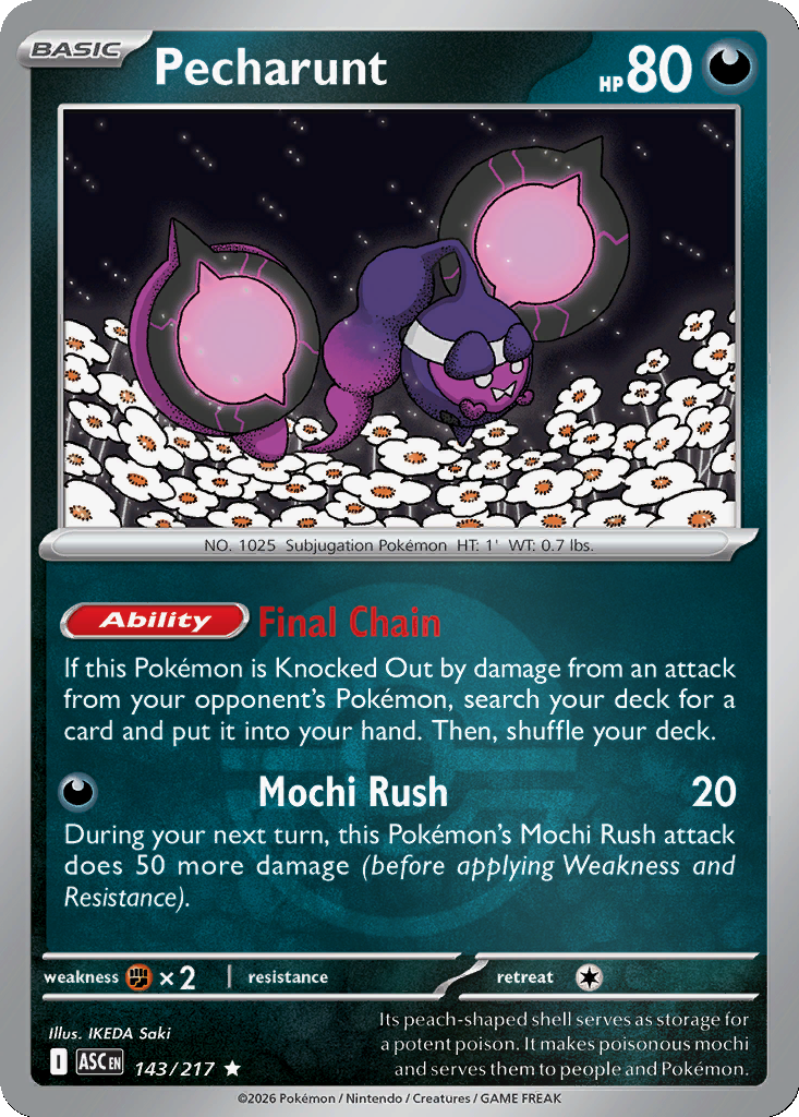 Pecharunt - 143/217 - Poké Ball Holo