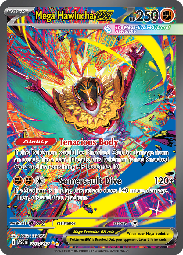 Mega Hawlucha ex - 283/217 - Holo
