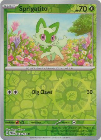 Sprigatito - 13/193 - Reverse