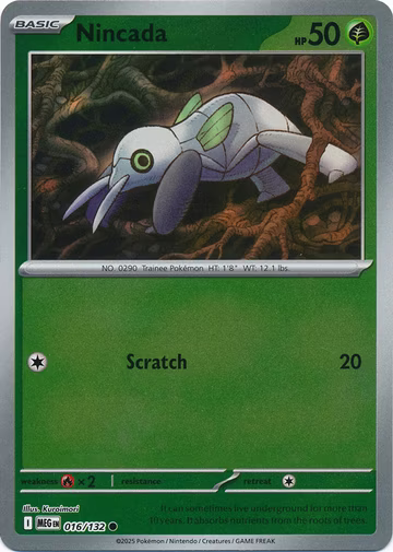 Nincada - 16/132 - Reverse