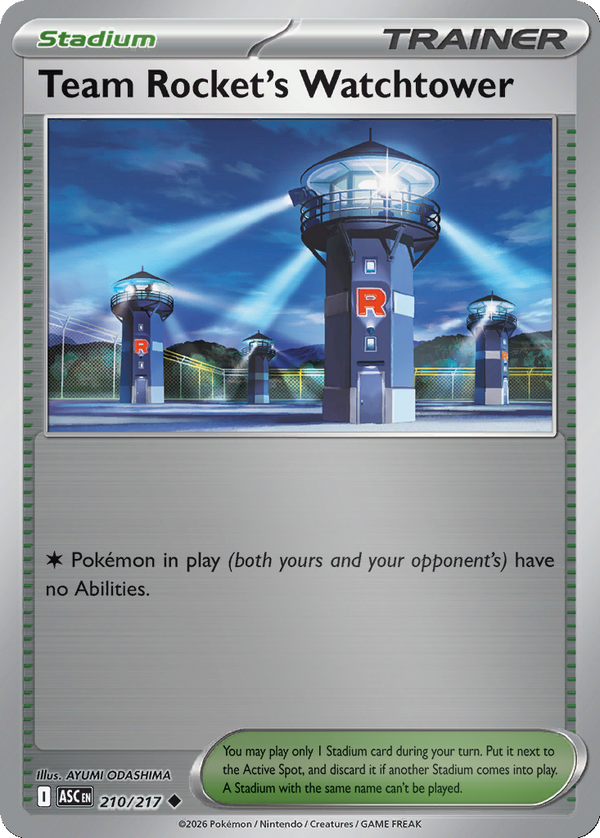 Team Rocket's Watchtower - 210/217 - Reverse Holo