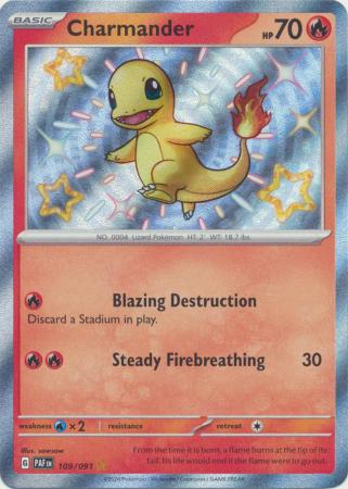 Charmander Shiny Rare - 109/091