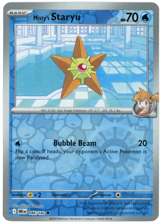 Misty's Staryu - 46/182 - Reverse