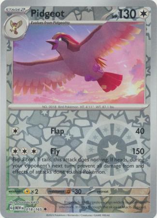 Pidgeot - 18/165 - Reverse