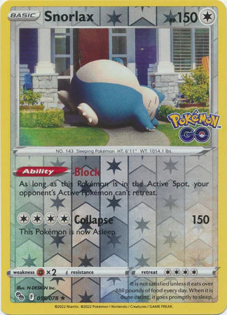 Snorlax - 55/78 - Reverse