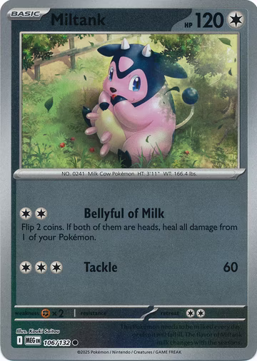 Miltank - 106/132 - Reverse