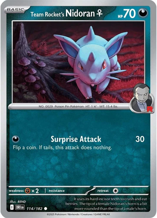 Team Rocket's Nidoran♀ - 114/182 - Normaal