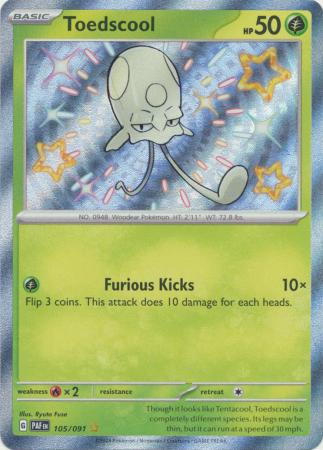 Toedscool Shiny Rare - 105/091