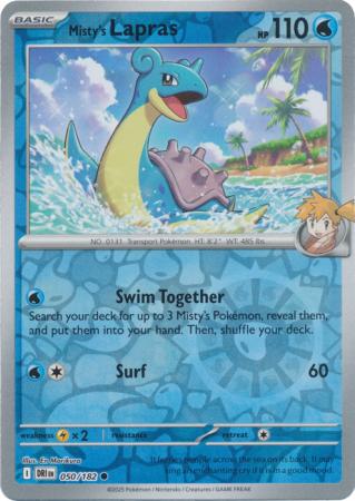 Misty's Lapras - 50/182 - Reverse