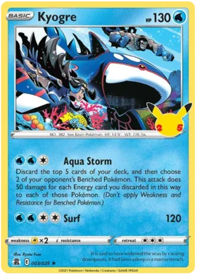 Kyogre - 3/25 - Holo