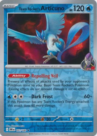 Team Rocket's Articuno - 51/182 - Reverse