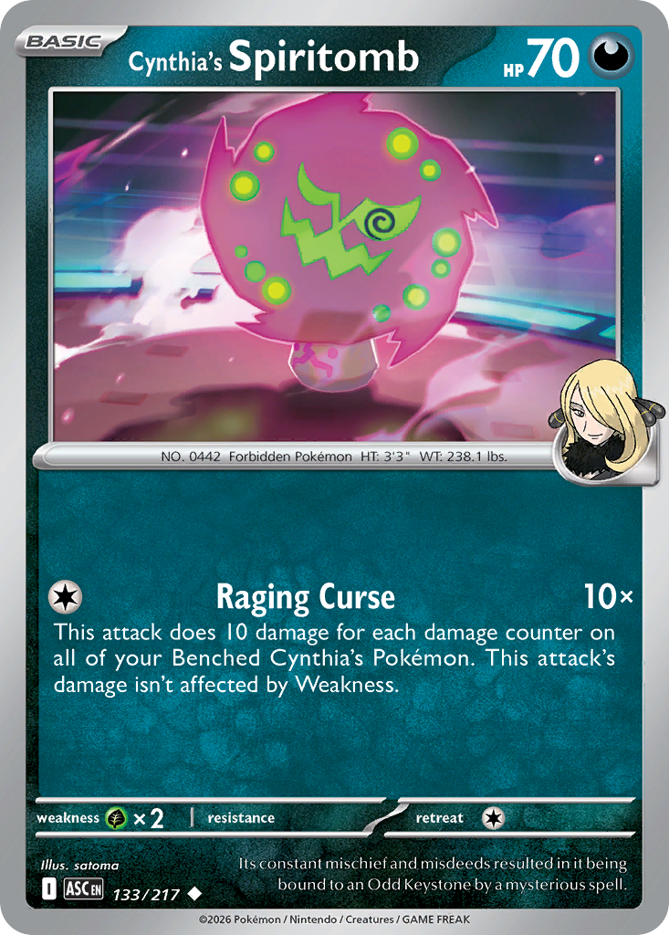 Cynthia's Spiritomb - 133/217 - Normal