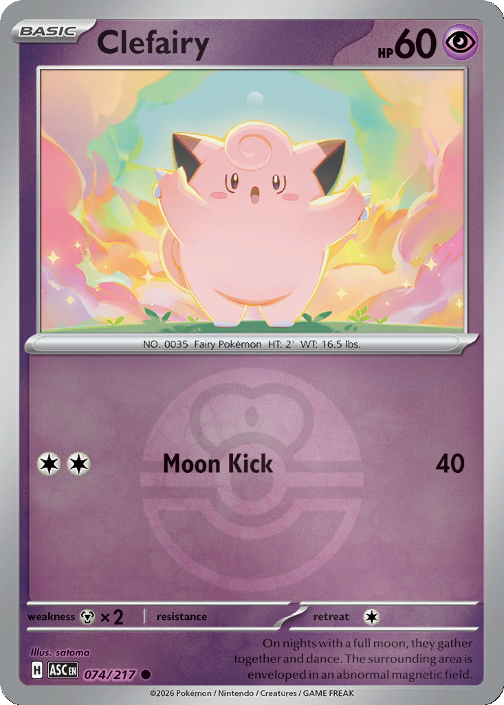 Clefairy - 74/217 - Love Ball Holo