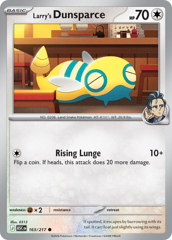 Larry's Dunsparce - 163/217 - Normal