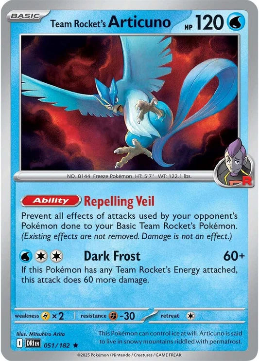 Team Rocket's Articuno - 51/182 - Holo