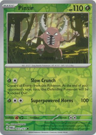 Pinsir - 3/167 - Reverse