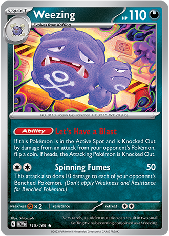 Weezing - 110/165 - Holo